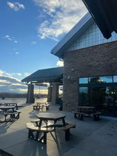 Golden hour glow on a quiet patio.